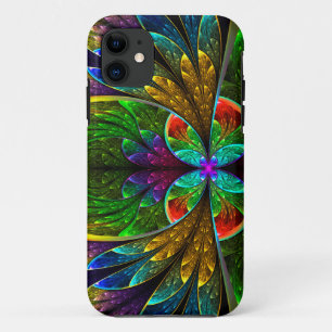 Abstract Floral Glas in lood Patroon Case-Mate iPhone Case