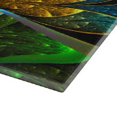 Abstract Floral Glas in lood Patroon Snijplank (Hoek)