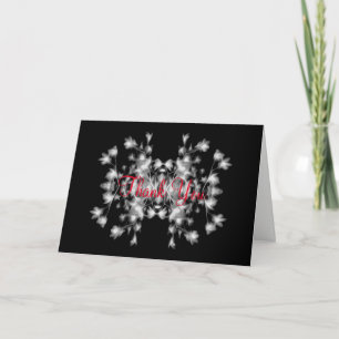 Abstract Floral Grafisch Patroon Bedankkaart