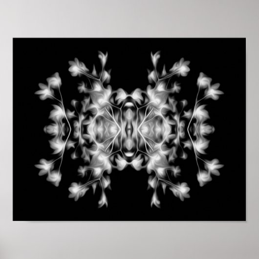 Abstract Floral Graphic Pattern Poster (Voorkant)
