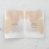 Abstract Floral Happy Birthday Wenskaart Bedankkaart (Binnen)