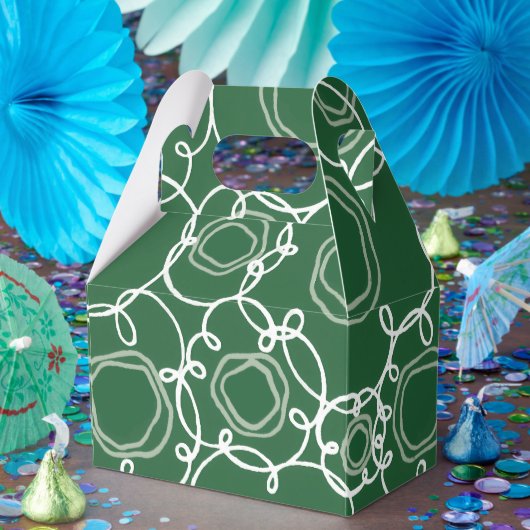 Abstract Floral Matrix (Dark Green) Fine Art Bedankdoosjes (Feest)