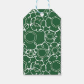 Abstract Floral Matrix (Dark Green) Fine Art Cadeaulabel (Voorkant)