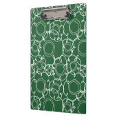 Abstract Floral Matrix (Dark Green) Fine Art Klembord (Links)