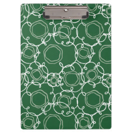 Abstract Floral Matrix (Dark Green) Fine Art Klembord