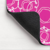 Abstract Floral Matrix (Hot Pink) Fine Art Muismat (Hoek)