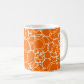 Abstract Floral Matrix (Orange) Fine Art Koffiemok (Voorkant rechts)