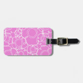 Abstract Floral Matrix (Soft Pink) Fine Art Bagagelabel (Voorkant horizontaal)