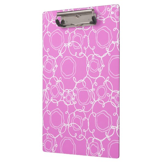Abstract Floral Matrix (Soft Pink) Fine Art Klembord (Links)