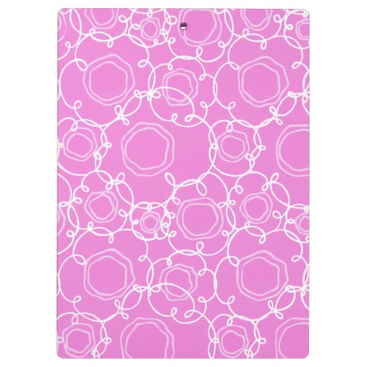 Abstract Floral Matrix (Soft Pink) Fine Art Klembord (Achterkant)