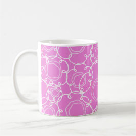 Abstract Floral Matrix (Soft Pink) Fine Art Koffiemok