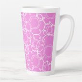 Abstract Floral Matrix (Soft Pink) Fine Art Latte Mok (Rechts)