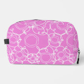 Abstract Floral Matrix (Soft Pink) Fine Art Toilettasje (Voorkant)