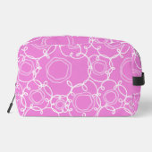 Abstract Floral Matrix (Soft Pink) Fine Art Toilettasje (Achterkant)