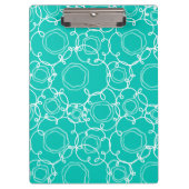 Abstract Floral Matrix (Teal) Fine Art Klembord (Voorkant)
