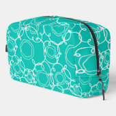 Abstract Floral Matrix (Teal) Fine Art Toilettasje (Rechterhoek)