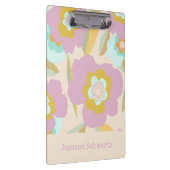 Abstract Floral Pastel Lila Patroon op maat Klembord (Rechts)