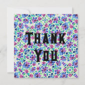 Abstract Floral Patroon - Hartelijk dank - Kaart (Voorkant)