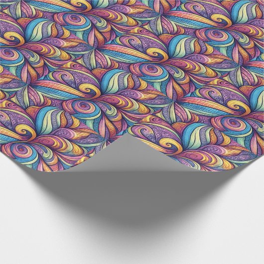 Abstract Floral pattern Cadeaupapier (Hoek)