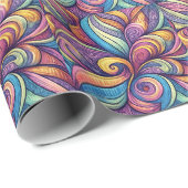 Abstract Floral pattern Cadeaupapier (Rol Hoek)