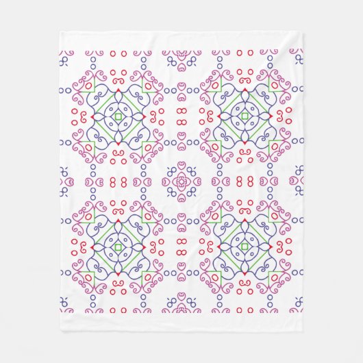 Abstract floral pattern designabstract, art, home  fleece deken (Voorkant)