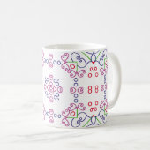 Abstract floral pattern designabstract, art, home  koffiemok (Voorkant rechts)