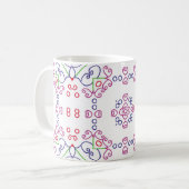 Abstract floral pattern designabstract, art, home  koffiemok (Voorkant links)