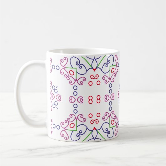 Abstract floral pattern designabstract, art, home  koffiemok (Links)