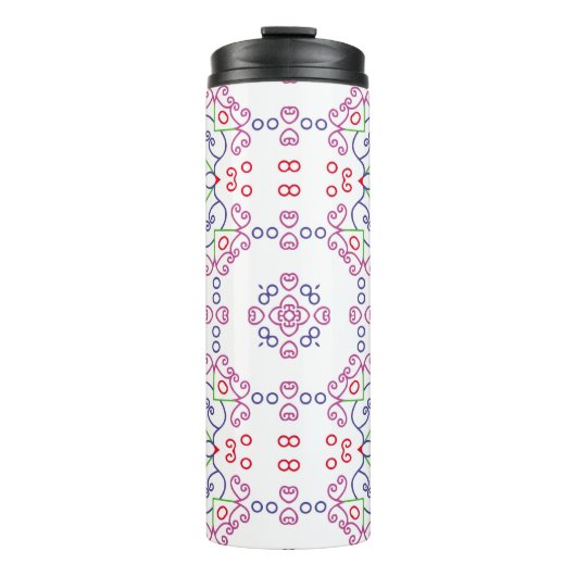 Abstract floral pattern designabstract, art, home  thermosbeker (Voorkant)