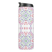 Abstract floral pattern designabstract, art, home  thermosbeker (Geroteerd rechts)