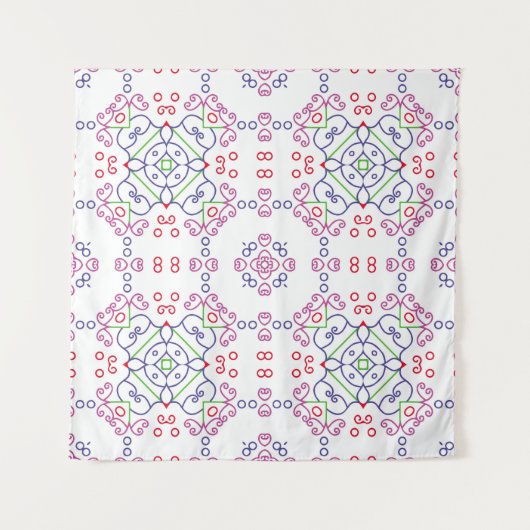 Abstract floral pattern designabstract, art, home  wandkleed (Voorkant)