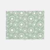 Abstract Floral Pattern Fleece Deken (Voorkant (Horizontaal))