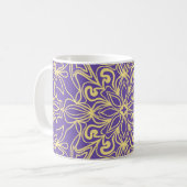 Abstract floral pattern. geometry, mandala design koffiemok (Voorkant links)