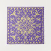 Abstract floral pattern. geometry, mandala design wandkleed (Voorkant (horizontaal))