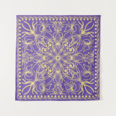 Abstract floral pattern. geometry, mandala design wandkleed (Voorkant)