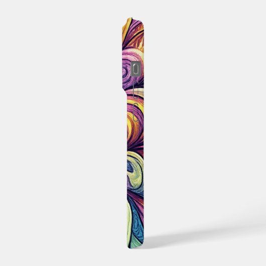 Abstract Floral pattern iPhone Hoesje (Linkerkant)
