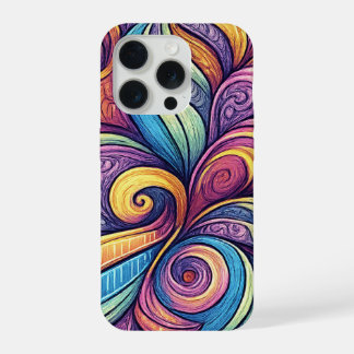 Abstract Floral pattern iPhone 15 Pro Case