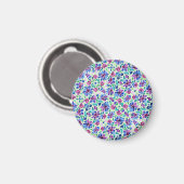 Abstract Floral Pattern - Magnet (Voorkant / Achterkant)