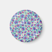 Abstract Floral Pattern - Magnet (Voorkant)