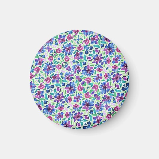 Abstract Floral Pattern - Magnet (Voorkant)