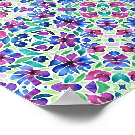 Abstract Floral Pattern - Poster (Hoek)