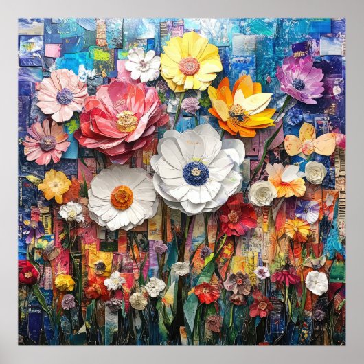 Abstract Floral Poster (Voorkant)