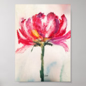Abstract Floral Premium 5x7 Canvas Gloss-Poster Poster (Voorkant)