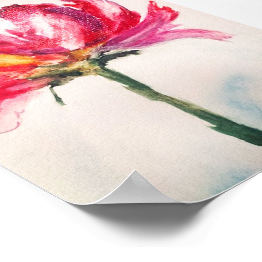 Abstract Floral Premium 5x7 Canvas Gloss-Poster Poster (Hoek)