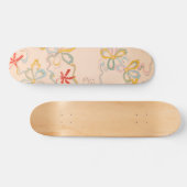 Abstract Floral Print  Japans patroon Persoonlijk Skateboard (Horizontaal)