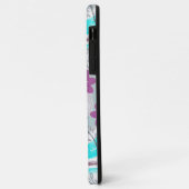 Abstract Floral Retro Swirls Case-Mate iPhone Case (Achterkant/links)