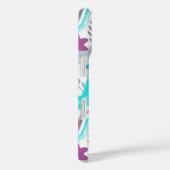 Abstract Floral Retro Swirls Case-Mate iPhone Case (Achterkant / Rechts)