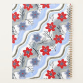 Abstract Floral Retro Swirls Planner (Achterkant)