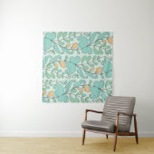 Abstract floral seamless pattern wandkleed (In Situ (horizontaal))