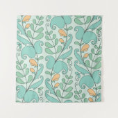 Abstract floral seamless pattern wandkleed (Voorkant)